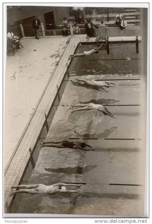 PHOTO PRESSE NATATION - CHAMP. PARIS 1937 - Natación