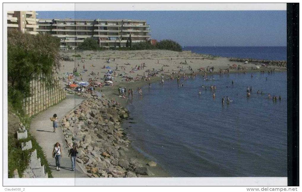 SETE STEREOSCOPIQUE .  Plage Du Lazaret.  Une Carte Postale  1900 Et Meme Photo Récente .Voir Recto - Verso (E514) - Stereoskopie