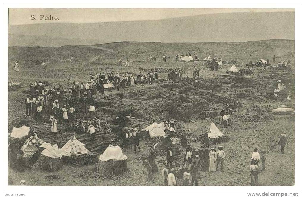 CABO VERDE - S. PEDRO - FEIRAS E MERCADOS  Carte Postale - Kaapverdische Eilanden