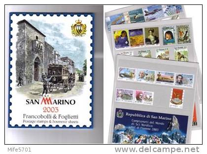 San Marino - Libro Annuale Completo Originale Anno 2003 - Annate Complete