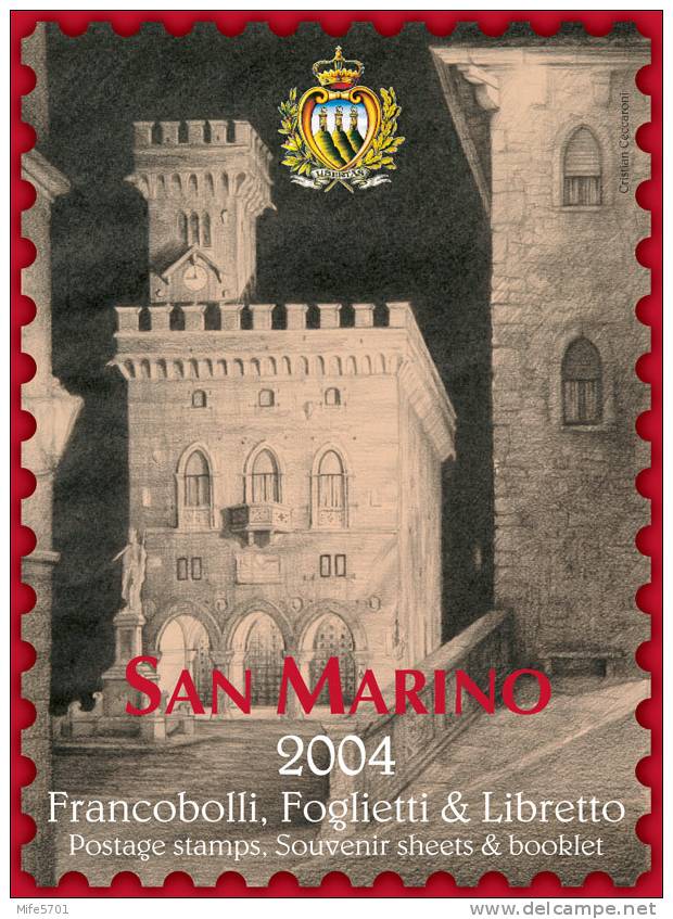 San Marino - Libro Annuale Completo Originale Anno 2004 - Full Years