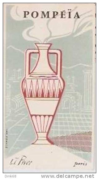 POMPEIA - L.T. PIVER - PARIS - CARTE PARFUMEE -  PERFUME CARD - Antiquariat (bis 1960)