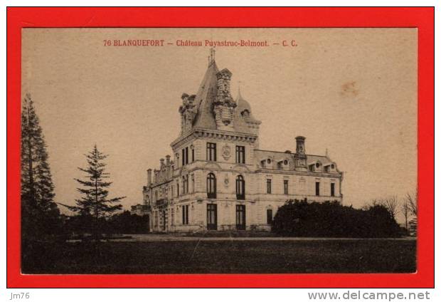 BLANQUEFORT Chateau Puyastruc-Belmont. - Blanquefort