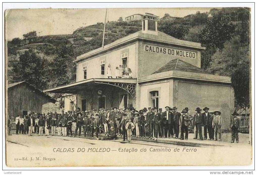 PESO DA REGUA - CALDAS DO MOLEDO - ESTAÇÃO DOS CAMINHOS DE FERRO Carte Postale - Vila Real