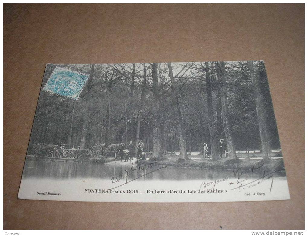 CPA FONTENAY SOUS BOIS Embarcadère Du Lac Des Minimes - Fontenay Sous Bois