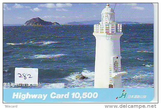 Telefonkarte Japan LEUCHTTURM (282) Télécarte Japon PHARE * VUURTOREN LIGHTHOUSE LEUCHTTURM FARO FAROL Phonecard - Lighthouses