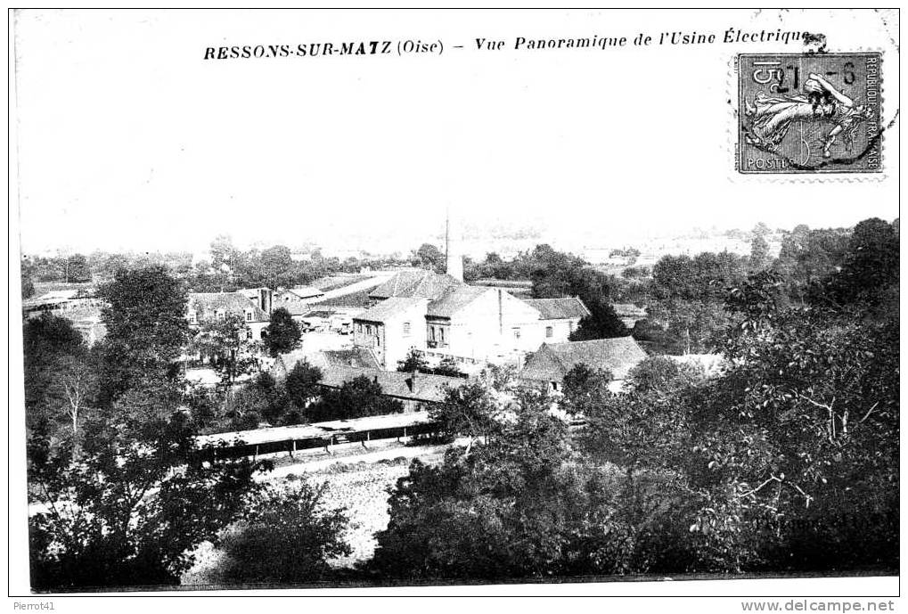 Vue Panoramique De L'usine électrique - Ressons Sur Matz