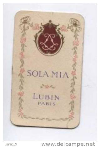 CARTE PARFUMEE....LUBIN....SOLAMIA .... * ‹(•¿•)› - Antiquariat (bis 1960)