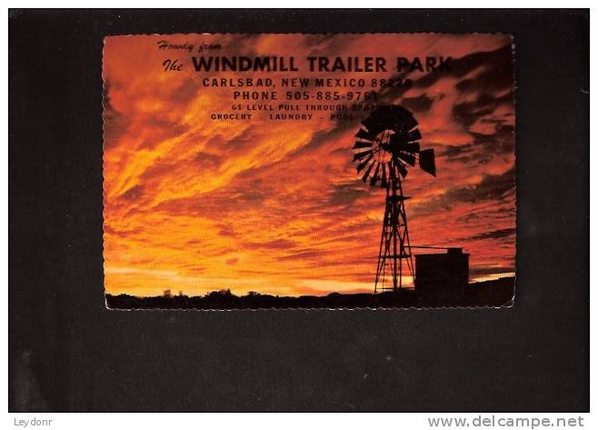 Howdy From The Windmill Trailer Park, Carlsbad, New Mexico - Andere & Zonder Classificatie