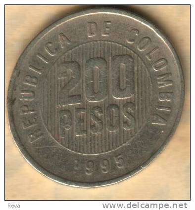 COLOMBIA 200 PESOS  INSCRIPTIONS  FRONT INDIAN MOTIF BACK 1995 KM287 READ DESCRIPTION CAREFULLY !!! - Kolumbien