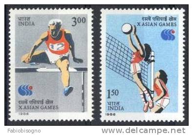 1986 India - Volleyball Atletic -  Asian Games - ** - Volleybal