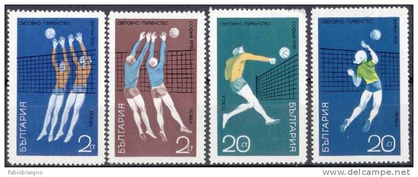 1970 Bulgaria - Volleyball - Complete Set Mint - Volleyball