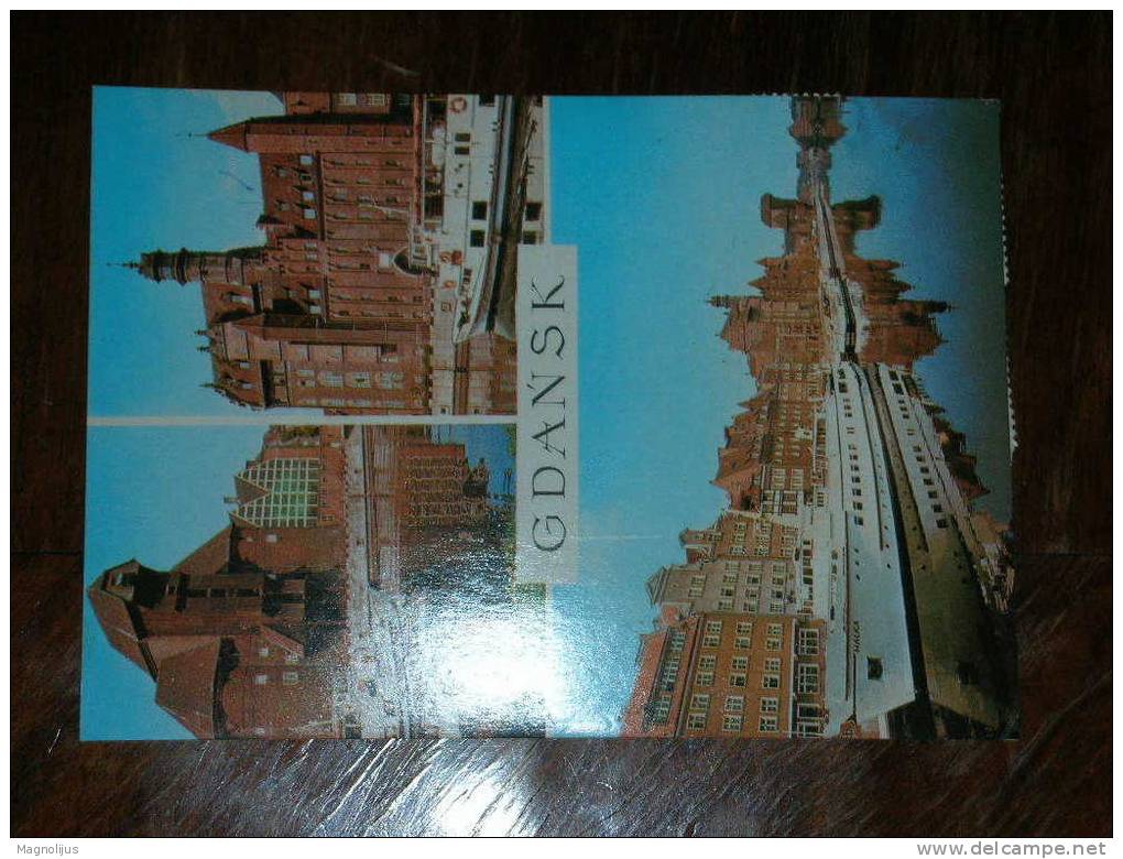 Poland,Stamps Combination,Gdansk,Boat "Halka",Ships,postcard - Brieven En Documenten