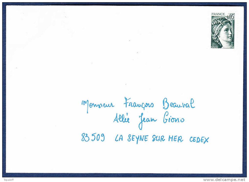 FRANCE  Lettre     Sabine 0.05  Non Voyagée        TB - Covers & Documents