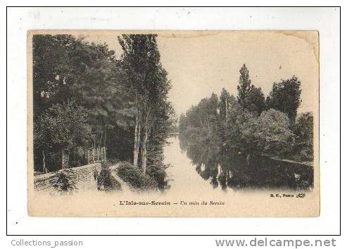 Cp, 89, L'Isle-sur-serein, Un Coin Du Serein - L'Isle Sur Serein