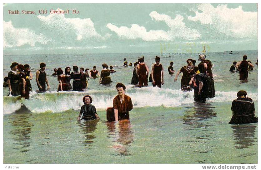 Maine - Old Orchard 1910 - Plage Mer Vêtements Mode Fashion Beach - Neuve Mint Animée - Sonstige & Ohne Zuordnung