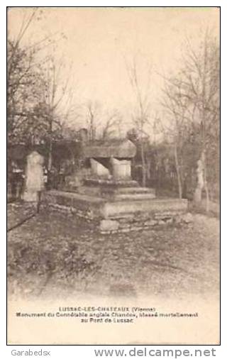 CPA De LUSSAC - Monument Du Connétable Anglais Chandos. - Lussac Les Chateaux