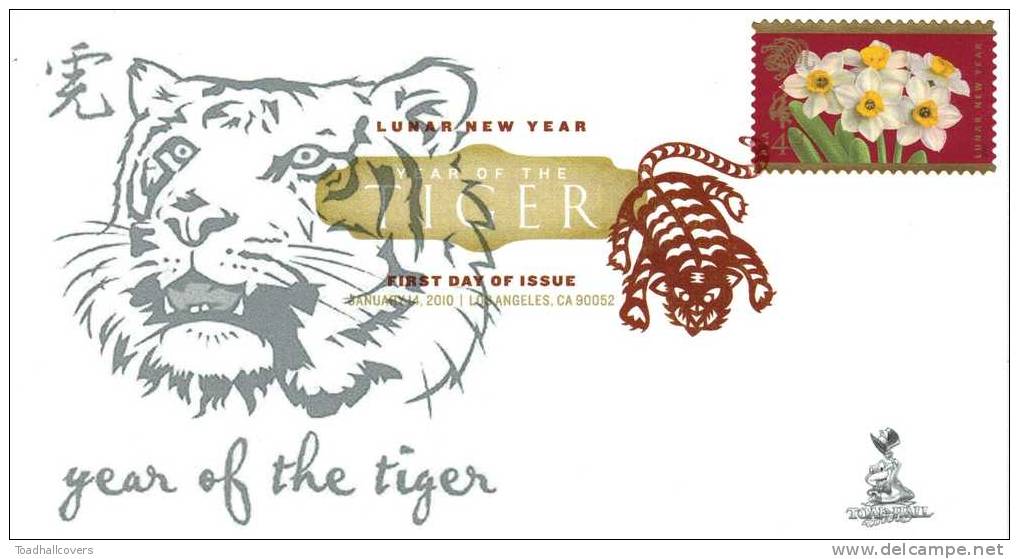 Lunar New Year - Year Of The Tiger First Day Cover, From Toad Hall Covers! - 2001-2010