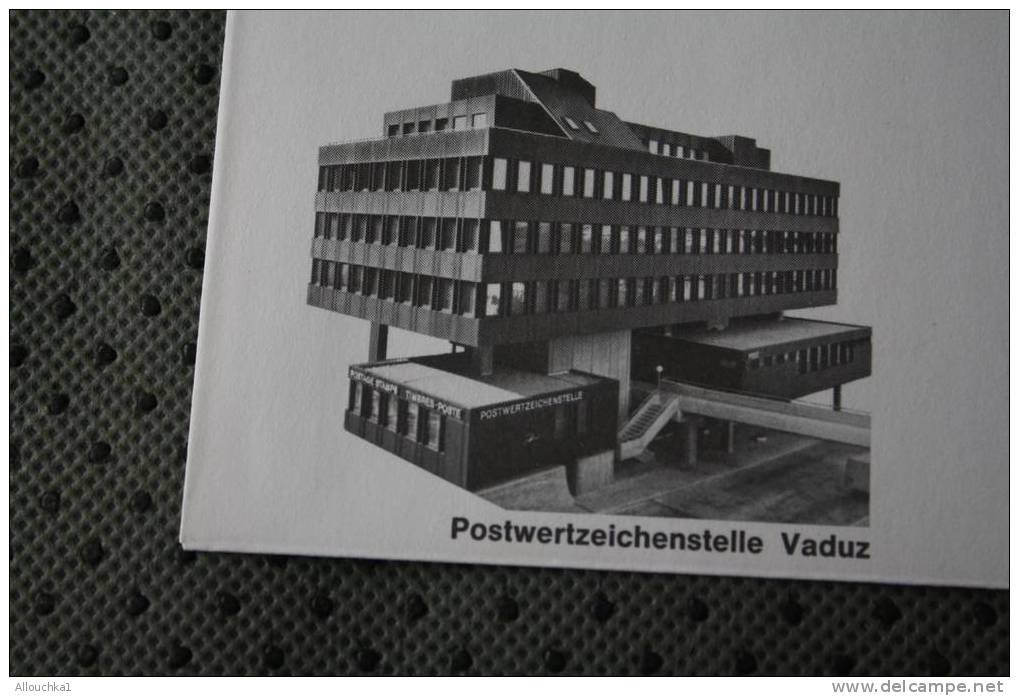 1980 LETTRE MAXIMUM LIECHTENSTEIN THEME DES BUREAUX DE POSTE  POSTWERTZEICHENSTELLE VADUZ - Lettres & Documents