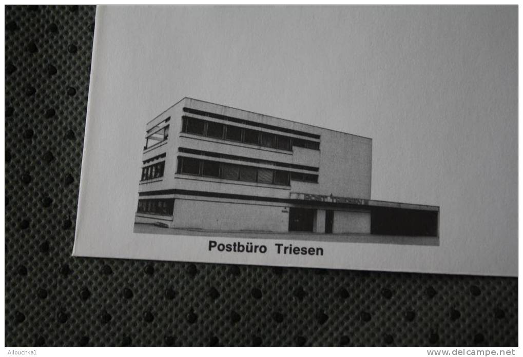 1980 LETTRE MAXIMUM LIECHTENSTEIN THEME DES BUREAUX DE POSTE   POSTBURO TREISEN - Lettres & Documents