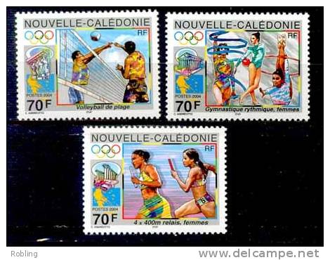 New Caledonie 2004, Michel 1344-46, MNH 16102 - Estate 2004: Atene