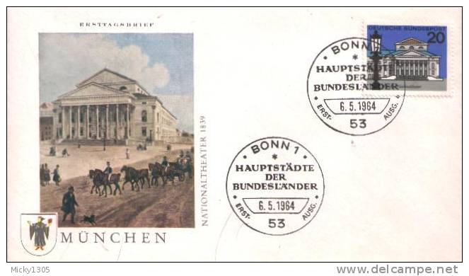 Germany - Mi-Nr 419 FDC (u246)- - 1961-1970