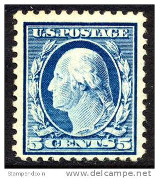 US #466 Mint Hinged 5c Washington From 1916 - Neufs