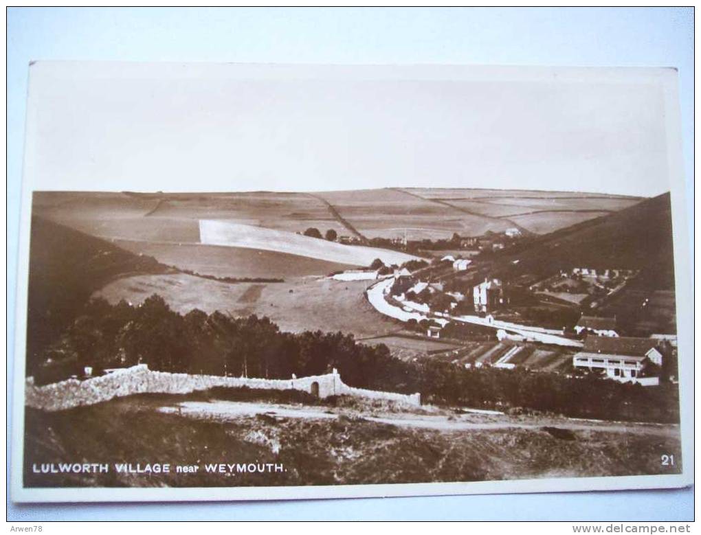 Lulworth Village Near Weymouth Carte Photo  Recto / Verso - Weymouth