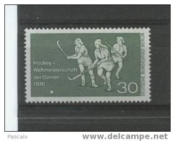 BERLIN Yvert 485 Série Complète Neuve ** MNH Luxe Sport Hockey Sur Gazon - Hockey (su Erba)