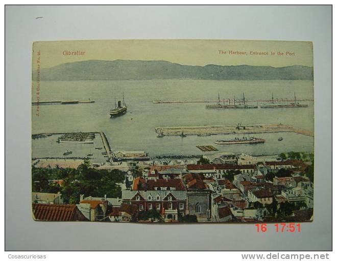 6114 GIBRALTAR  THE HARBOUR  PORT     YEARS  1900  OTHERS IN MY STORE - Gibilterra