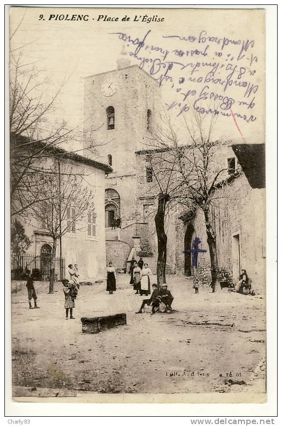 84- PIOLENC- PLACE  DE  L'EGLISE  N273 - Piolenc