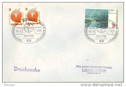 GERMANY  1972 NATO  POSTMARK - NATO