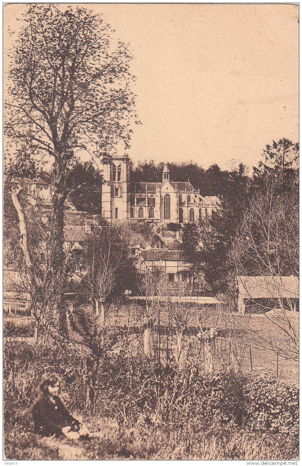 Cpa Du 60 - Chaumont En Vexin - Chemin Du Moulin Baudet - Chaumont En Vexin