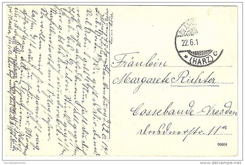 AK 96604 BLANKENBURG A. H. Regenstein Turm U. Kapelle 22.6.1 BLANKE  * (HARZ) C Mehr Nicht Erkennbar Briefmarke Entfernt - Blankenburg