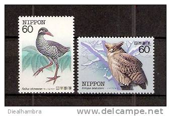 JAPAN NIPPON JAPON ENDANGERED NATIVE BIRD SERIES 1st. ISSUE 1983 / MNH / 1560 - 1561 · - Unused Stamps