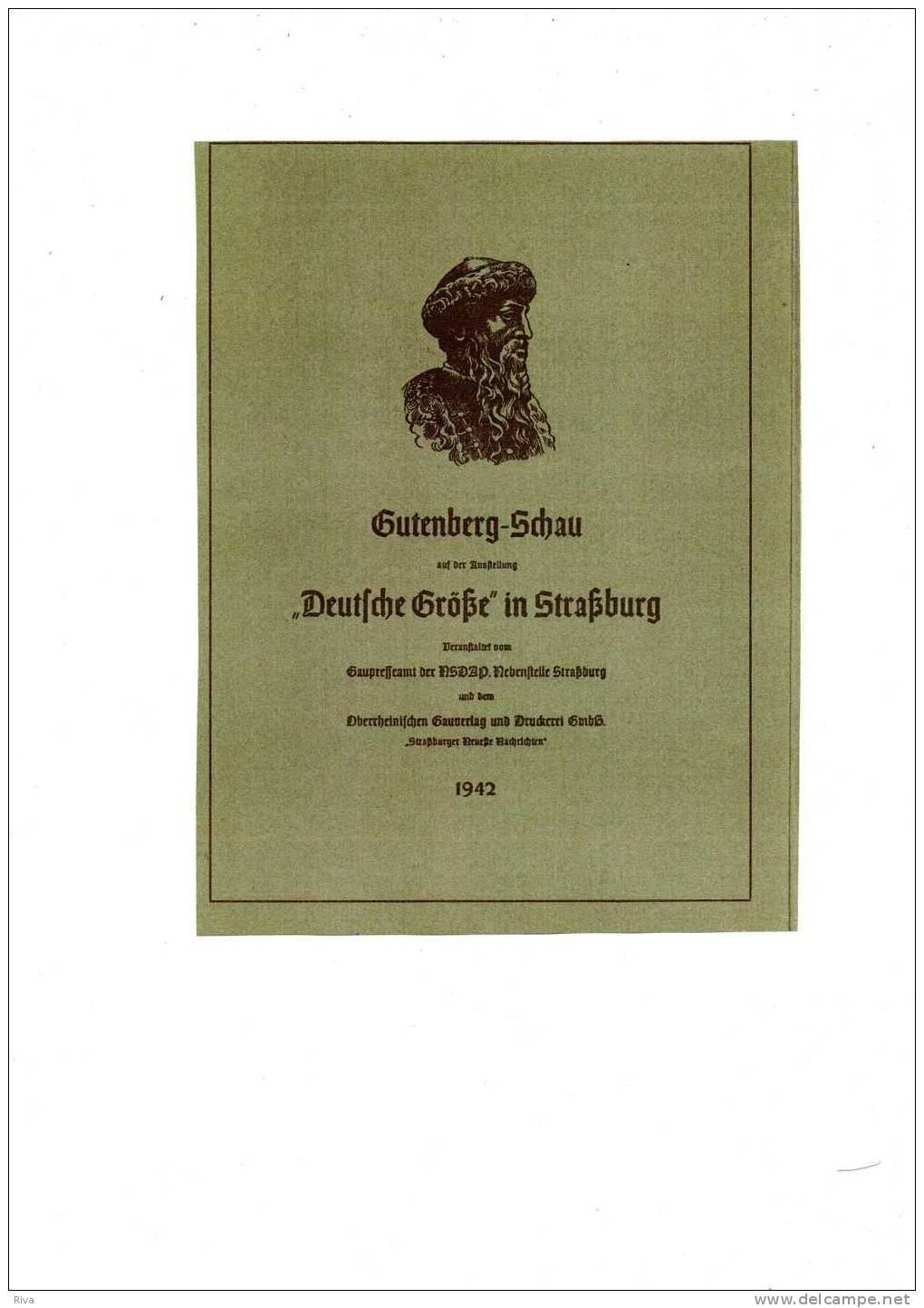 GUTENBERG - SCHAU  1942 (17 Feuilles Séparées  Gravures Et Textes - Kunstführer