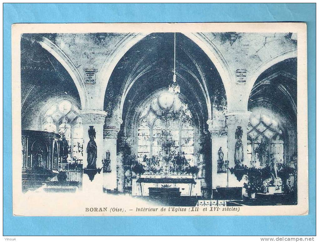 CPA - Boran - Intérieur De L'église - (XII Et XVI ème Siècle ) - 60 - Oise - Boran-sur-Oise