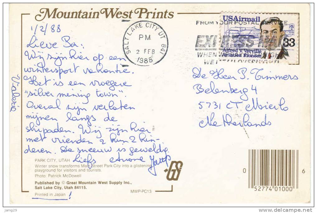 USA/America, Utah, Park City, Main Street, Winter Snow, 1988 - Other & Unclassified