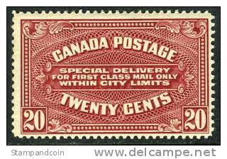 Canada E2 Mint Hinged 20c Special Delivery From 1922 - Eilbriefmarken