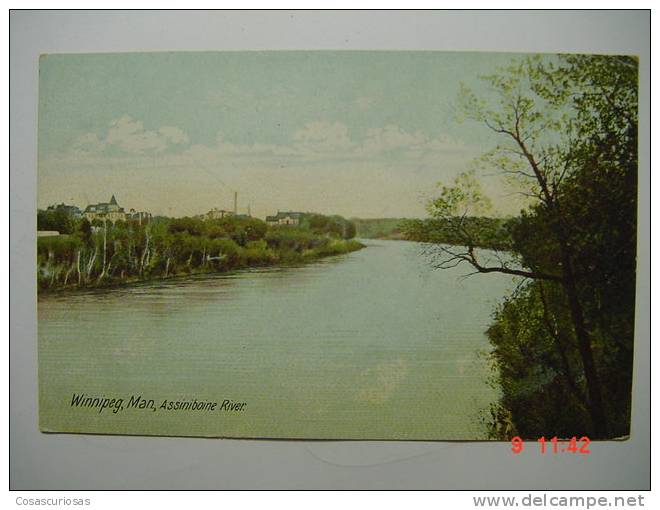 7078 CANADA  WINNIPEG ASSINIBOINE RIVER YEARS 1900  OTHERS IN MY STORE - Sonstige & Ohne Zuordnung