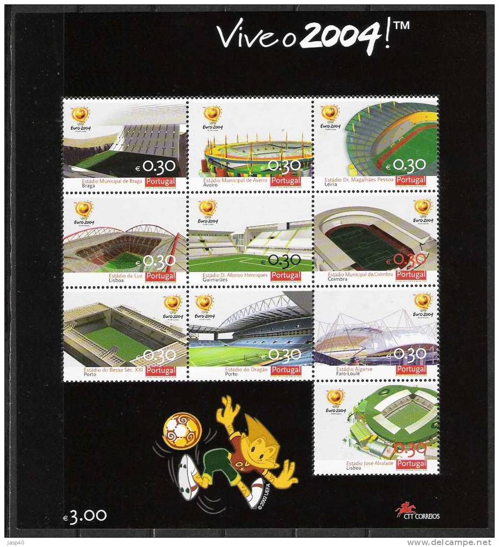 PORTUGAL AFINSA BLOCO 278 - UEFA 2004 - Ongebruikt