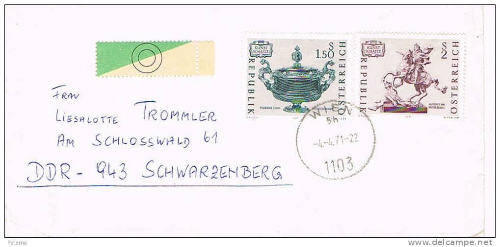3509   Carta,WIEN 1971, (Austria), Cover, Lettre, Letter - Briefe U. Dokumente