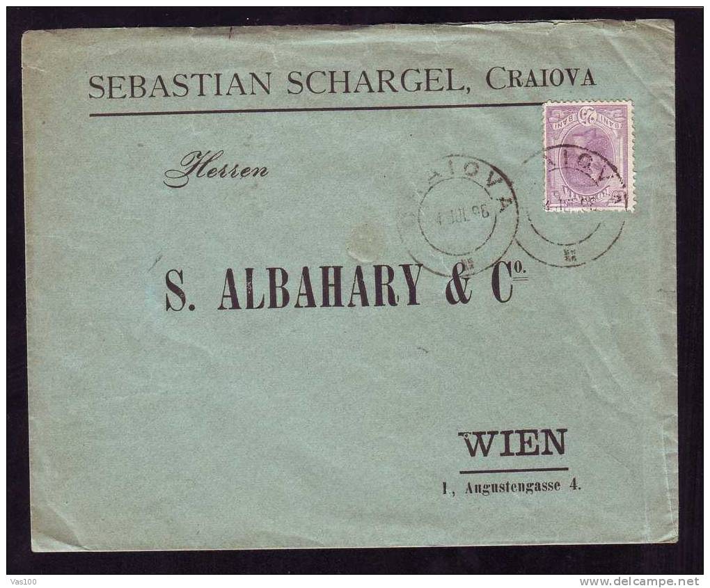 Romania 1896 Rare Cover From CRAIOVA To Wien - Storia Postale