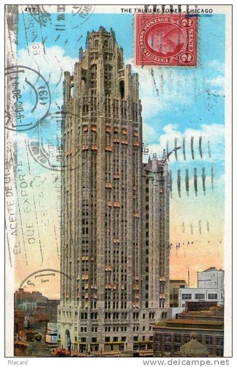 4462   USA   Clhicago The Tribune Tower   VG 1930 - Chicago