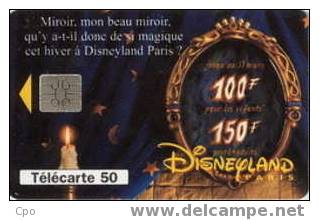 # France 519A F541A DISNEYLAND MIROIR 50u So5 02.95 -disney- Tres Bon Etat - 1995