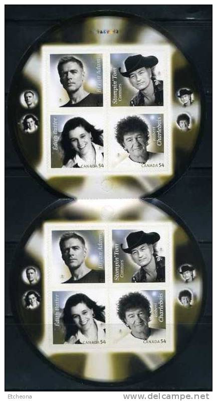 =Bryan Adams Et Artistes Canadiens De La Chanson: Edith Butler; Bryan Adams; Stompin Tom Et Robert Charlebois. CANADA - Full Booklets