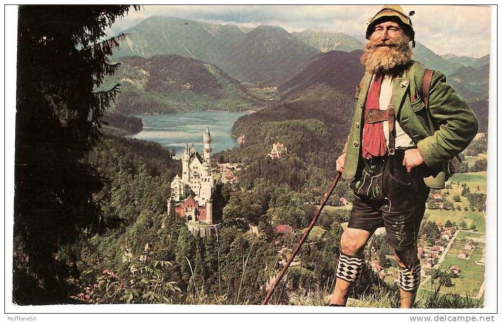 Germania 1971. Cartolina Di SCHLOSS NEUSCHWANSTEIN Mit  Alpsee. - Frankfurt A. D. Oder