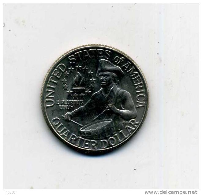 - MONNAIE ETATS-UNIS . QUARTER D. . LIBERTY 1776.1976 - Gedenkmünzen