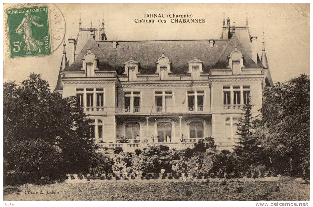 JARNAC CHATEAU DES CHABANNES ANIMEE - Jarnac