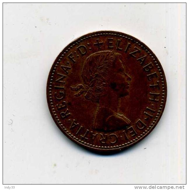 - MONNAIE GRANDE-BRETAGNE 1902/71 . 1 P. 1966 - D. 1 Penny